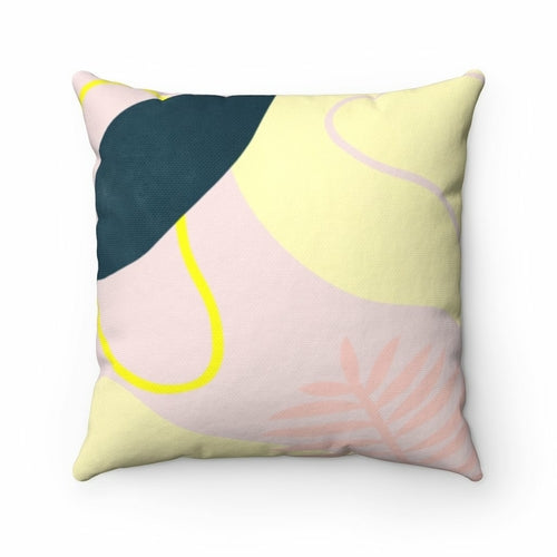 Summary Green Leaf Square Pillow Home Decoration Accents - 4 Sizes