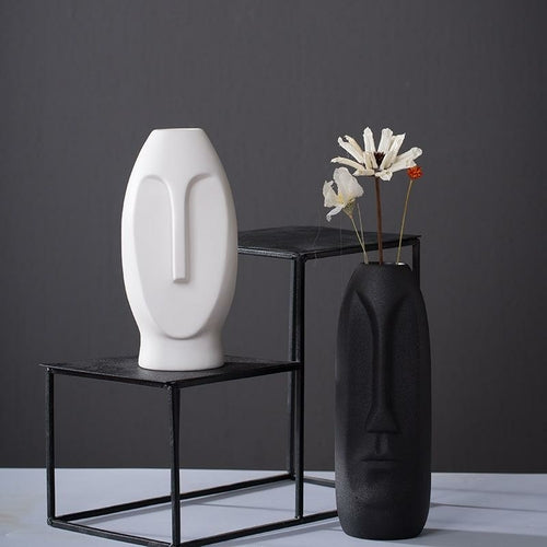 Wholesale Personality Man Face Flower Vase Home Decoration Accessories