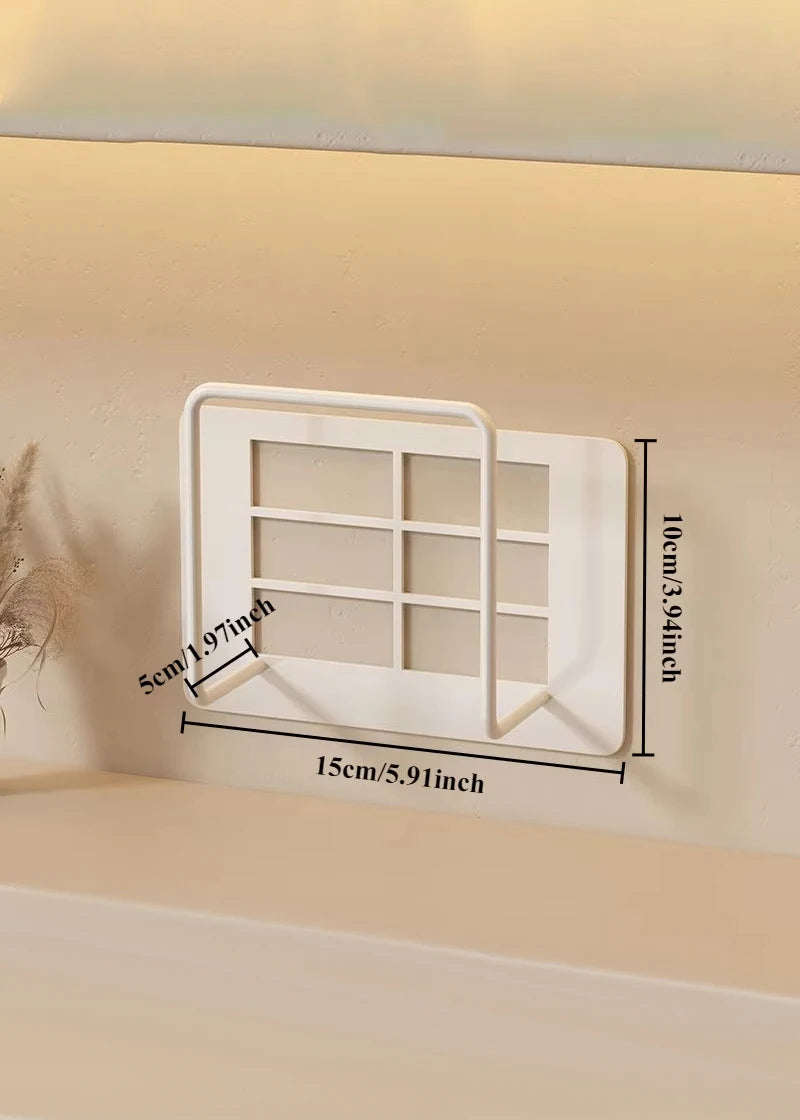 Wall Mount Router Stand Rack with Cable Management Design for Storage Box Bracket and Top Box, No Drilling Required, Wi-Fi Rack