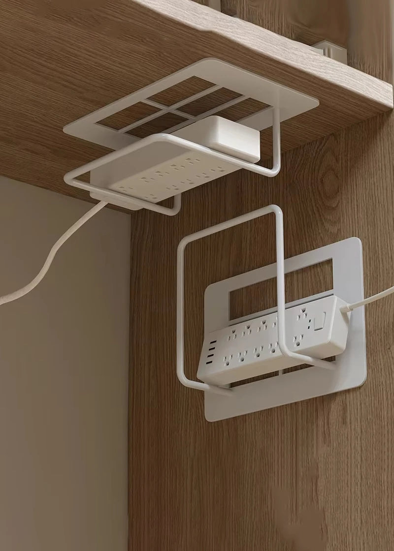 Wall Mount Router Stand Rack with Cable Management Design for Storage Box Bracket and Top Box, No Drilling Required, Wi-Fi Rack