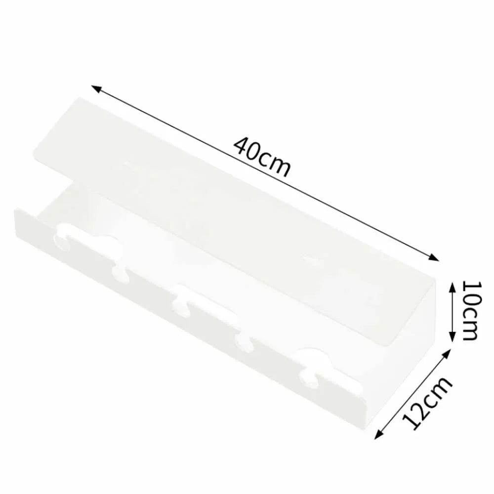 2024 Under Desk Cable Management Cable Tray Under Desk With Clamp Power Strip Cord Holder No Drilling Sturdy Spacious supplies