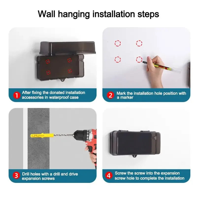 Outdoor Electrical Boxes Waterproof Cable Management Box Rain-Proof Weather Proof Plug Box Waterproof Box For Wiring Board
